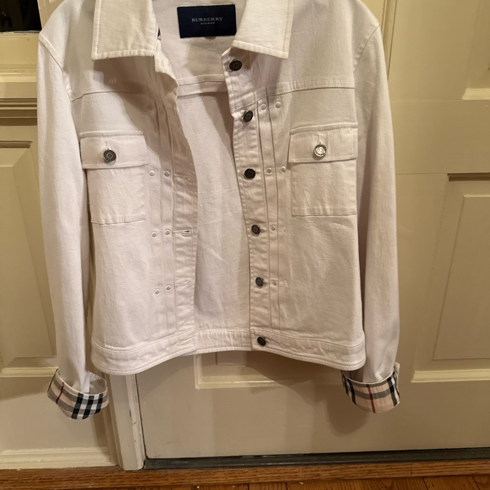Burberry White Denim Jacket